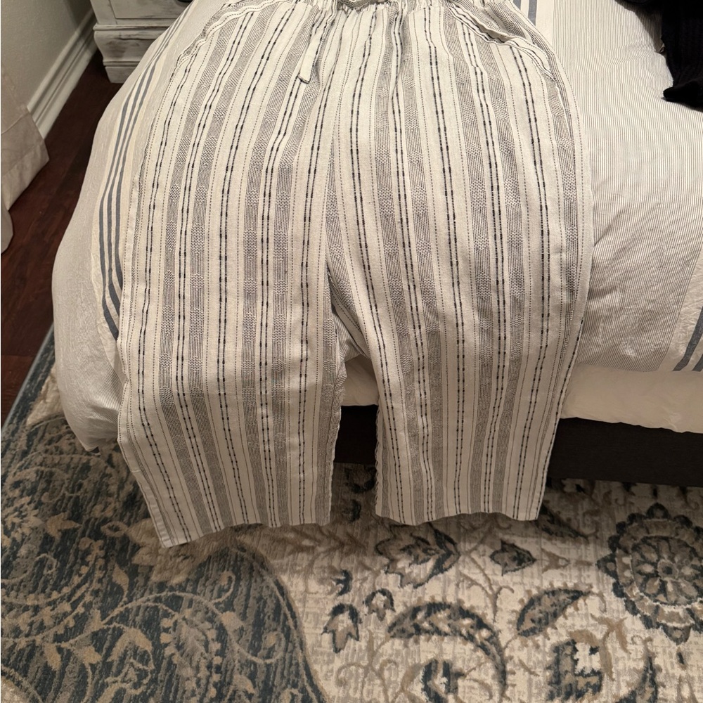 Sienna Sky Black and White Striped Pants